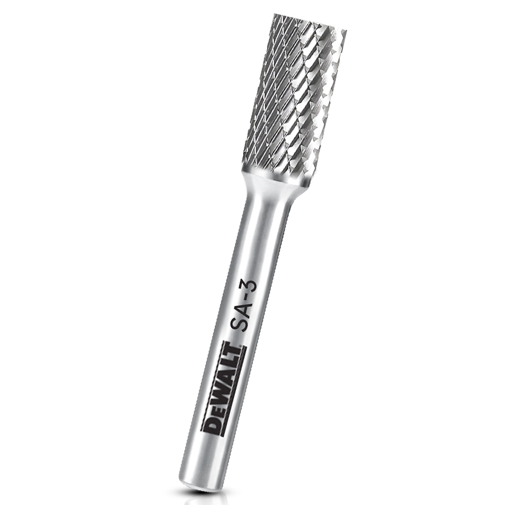 DeWalt Carbide Burr — Size SA-3, C10 Tungsten Carbide Steel, Double-Cut Teeth, Model# DXCBTJSA3